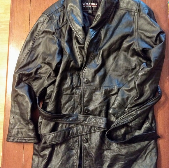 Wilsons leather knee length coat - Picture 3 of 8